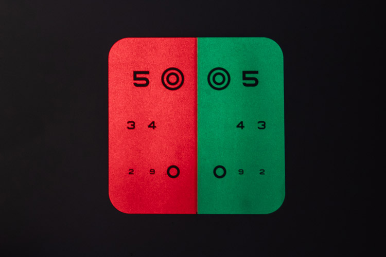 中永和驗光服務創世紀眼鏡-單眼紅綠測試